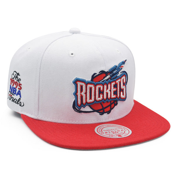 Houston Rockets 1995 NBA Finals Champions Mitchell & Ness Snapback Hat - White/Red