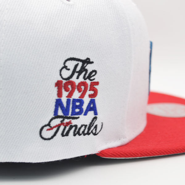 Houston Rockets 1995 NBA Finals Champions Mitchell & Ness Snapback Hat - White/Red