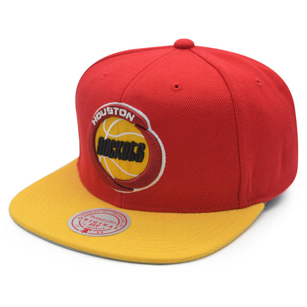 Houston Rockets 1994 NBA Finals Champions Mitchell & Ness Snapback Hat - Red/Yellow