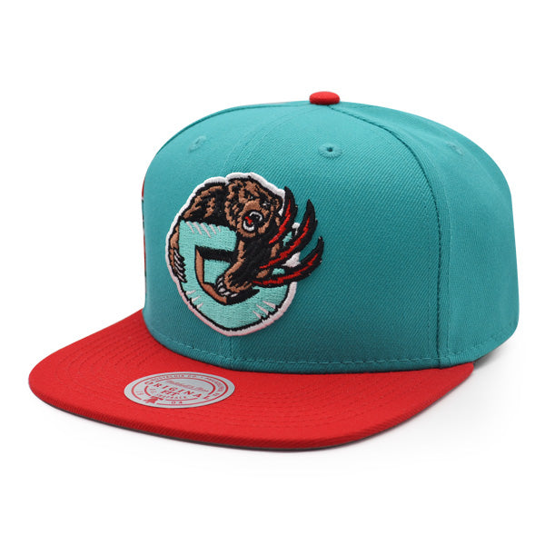 Vancouver Grizzlies Mitchell & Ness JUMBOTRON Snapback Hat - Teal/Red