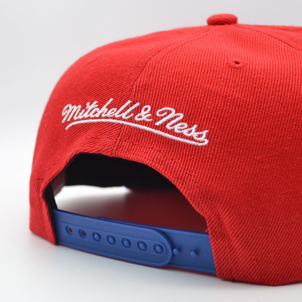 Washington Bullets Mitchell & Ness HWC CLASSIC 2Tone Snapback Hat - Red/Royal