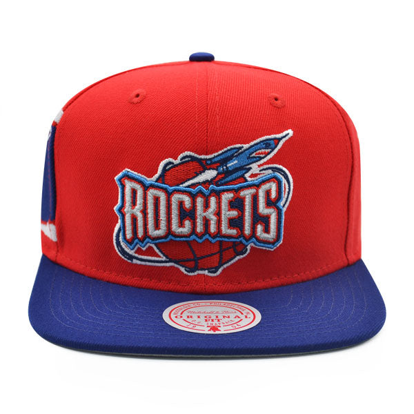 Houston Rockets Mitchell & Ness JUMBOTRON Snapback Hat - Red/Royal