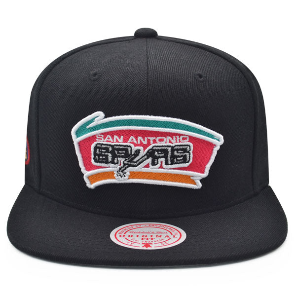 San Antonio Spurs 1999 NBA Finals Champions Mitchell & Ness Snapback Hat - Black/Gray/Pink