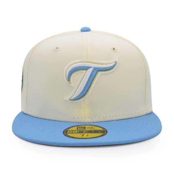 Toronto Blue Jays 30th ANNIVERSARY Exclusive New Era 59Fifty Fitted Hat – Chrome/Sky