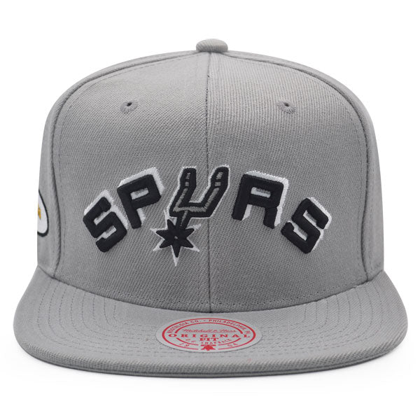 San Antonio Spurs 2003 NBA Finals Champions Mitchell & Ness Snapback Hat - Gray/Black