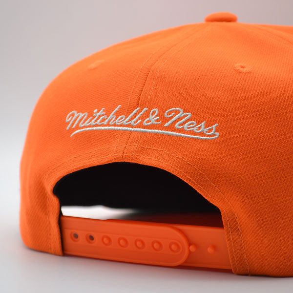 Anaheim Ducks Mitchell & Ness NHL HAT TRICK Snapback Adjustable Hat - Orange/Black