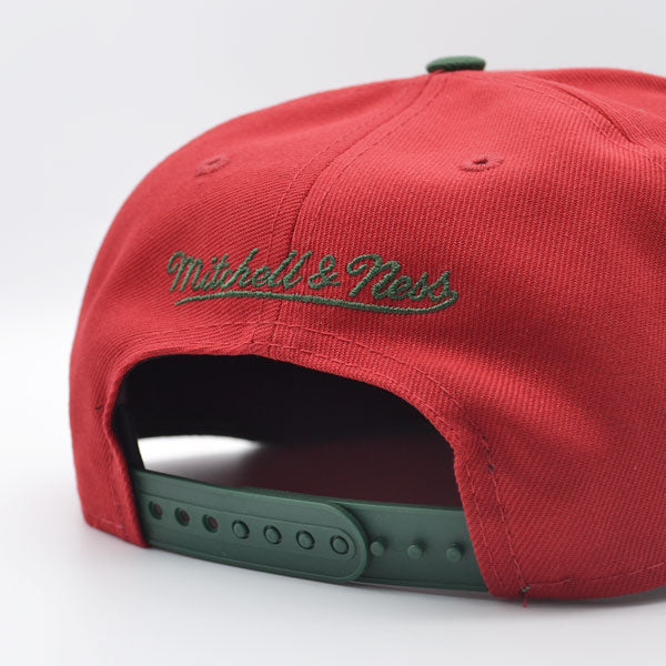 Seattle Supersonics Mitchell & Ness JUMBOTRON Snapback Hat - Maroon/Green