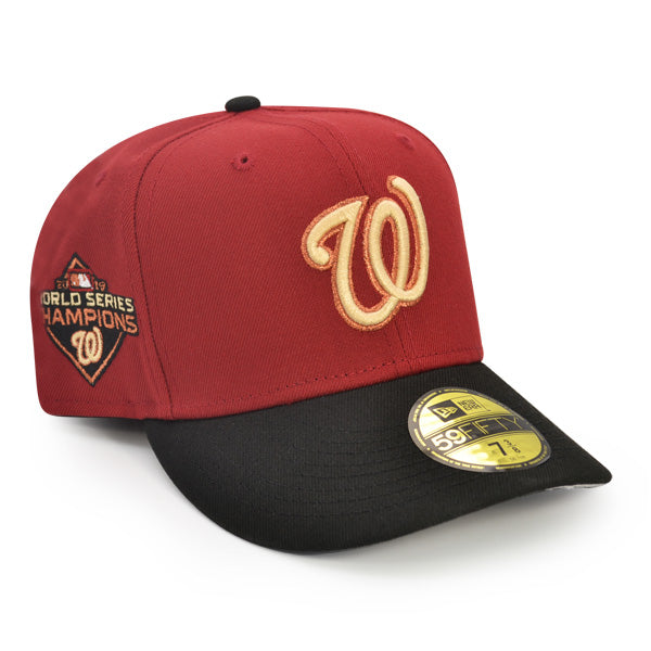 Washington Nationals 2019 WORLD SERIES CHAMPIONS Exclusive New Era 59Fifty Fitted Hat - Brick/Black