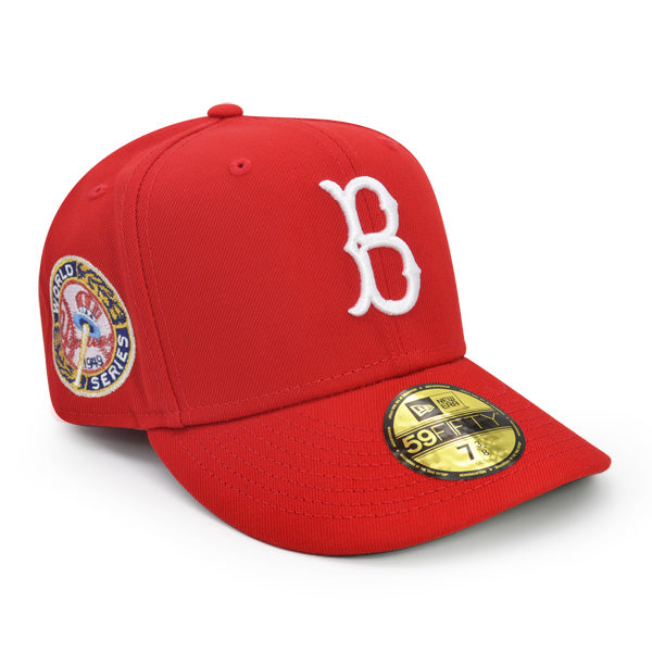 Brooklyn Dodgers 1949 WORLD SERIES Exclusive New Era 59Fifty Fitted Hat  - Red