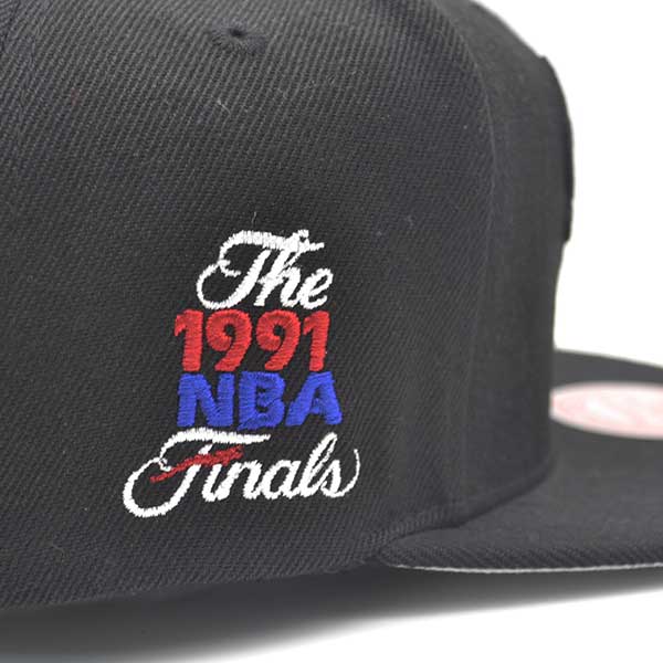 Chicago Bulls 1991 NBA Finals Champions Mitchell & Ness Snapback Hat - Black
