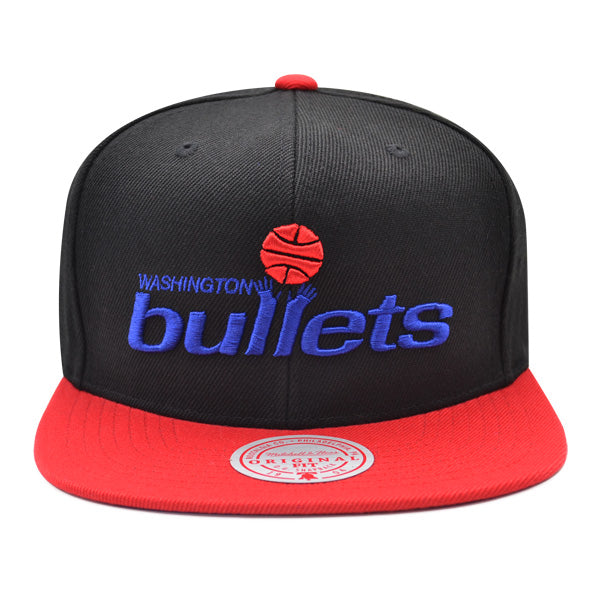 Washington Bullets Mitchell & Ness HWC RELOAD Snapback Hat - Black/Red/Blue