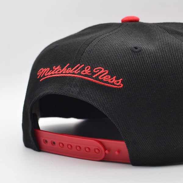 Washington Bullets Mitchell & Ness HWC RELOAD Snapback Hat - Black/Red/Blue
