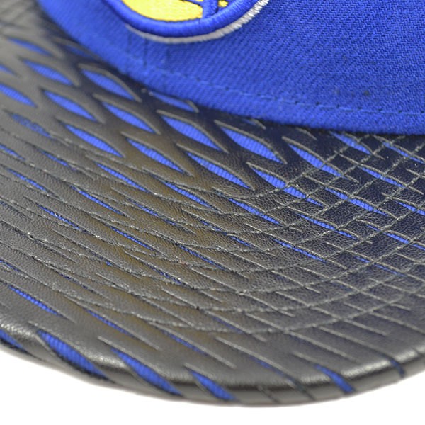 Golden State Warriors LEATHER RIP SNAPBACK 9Fifty New Era NBA Hat