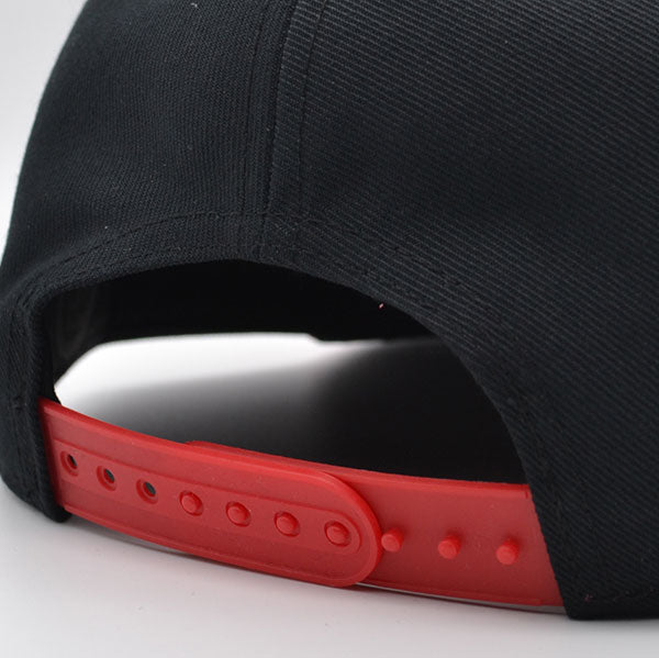 New Jersey Devils Fanatics NHL Visor Mark Snapback Adjustable Hat - Black/Red