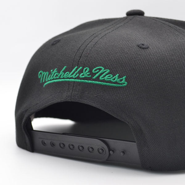 Boston Celtics Mitchell & Ness HYPER LOOPS Snapback Hat - Black/Green