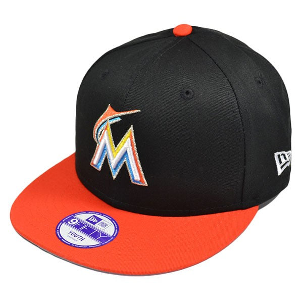 Miami Marlins New Era YOUTH 9Fifty Snapback Adjustable MLB Hat