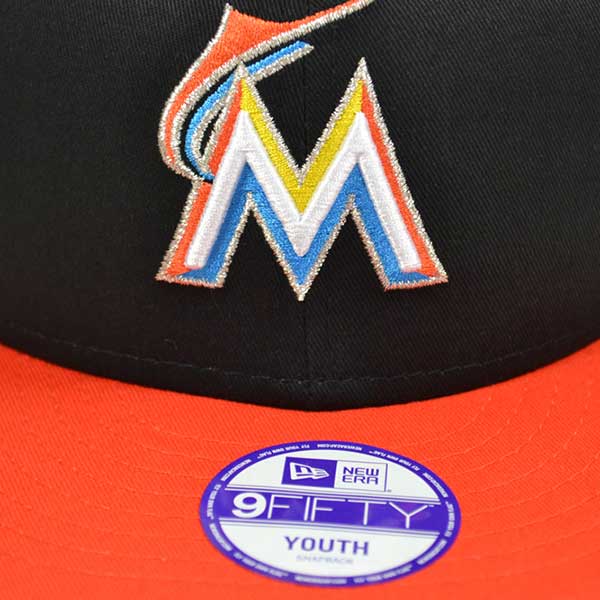 Miami Marlins New Era YOUTH 9Fifty Snapback Adjustable MLB Hat