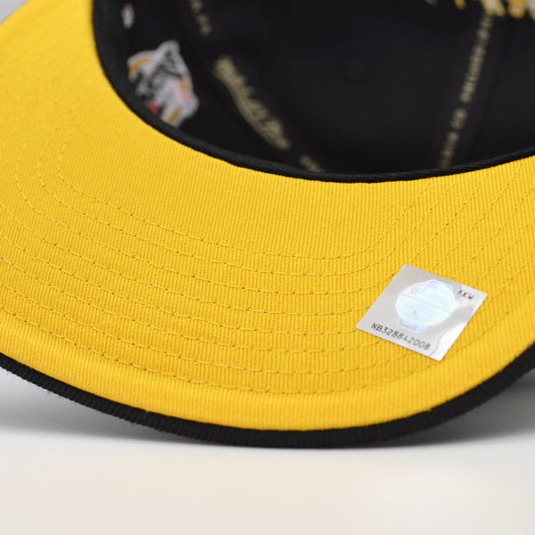 Los Angeles Lakers Mitchell & Ness NBA CHAMP PATCH UP Snapback - Black