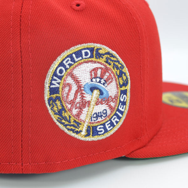 Brooklyn Dodgers 1949 WORLD SERIES Exclusive New Era 59Fifty Fitted Hat  - Red
