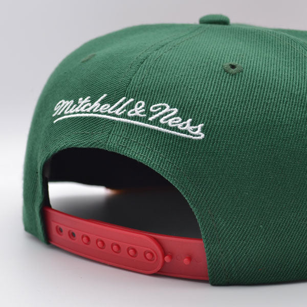 Seattle Supersonics Mitchell & Ness CLASSIC 2Tone Snapback Hat - Green/Red