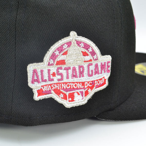 Washington Nationals 2018 ASG Exclusive New Era 59Fifty Fitted Hat  - Black/Berry