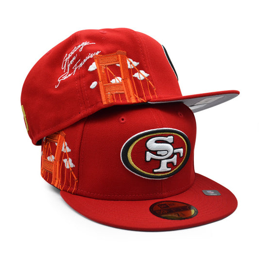 San Francisco 49ers New Era Exclusive CLOUD ICON 59Fifty Fitted Hat - Red