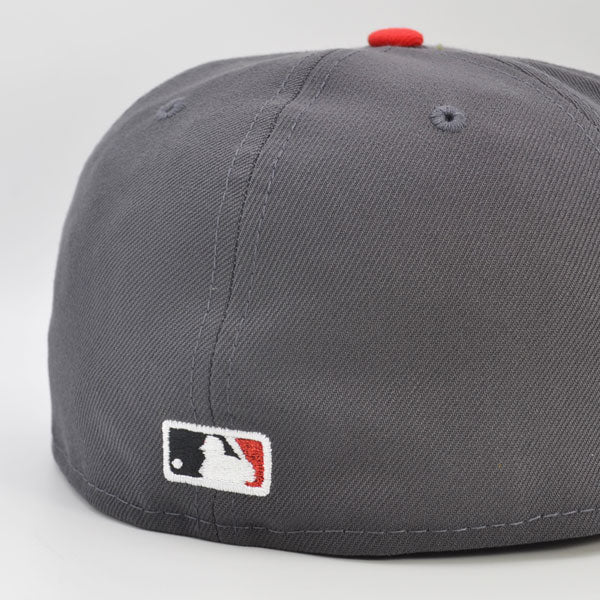 Washington Senators Alternate Logo PITCHER Exclusive New Era 59Fifty Fitted Hat  - Graphite/Black