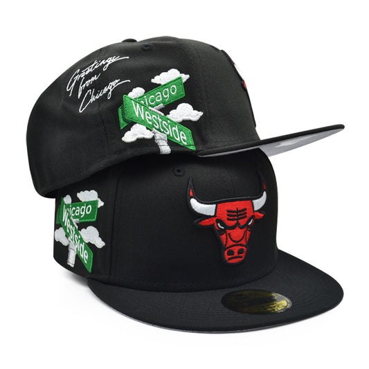 Chicago Bulls New Era Exclusive CLOUD ICON 59Fifty Fitted Hat - Black