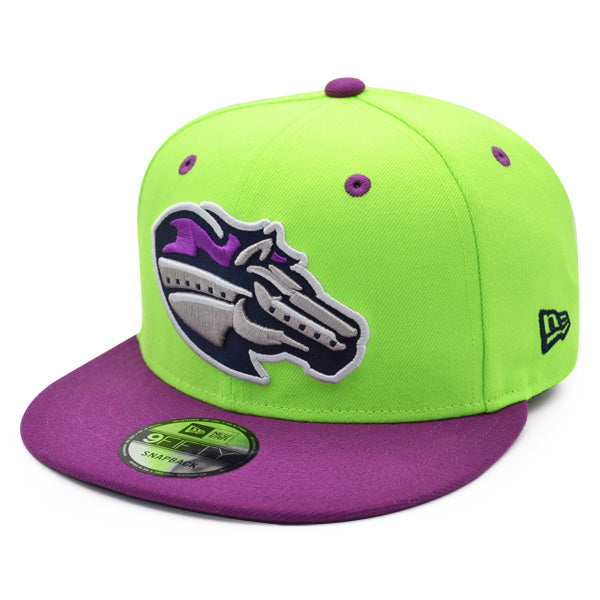 Stockton Ports (CABALLOS) New Era Copa de la Diversion (FUN CUP) 9FIFTY Snapback Hat - Lime/Lavender