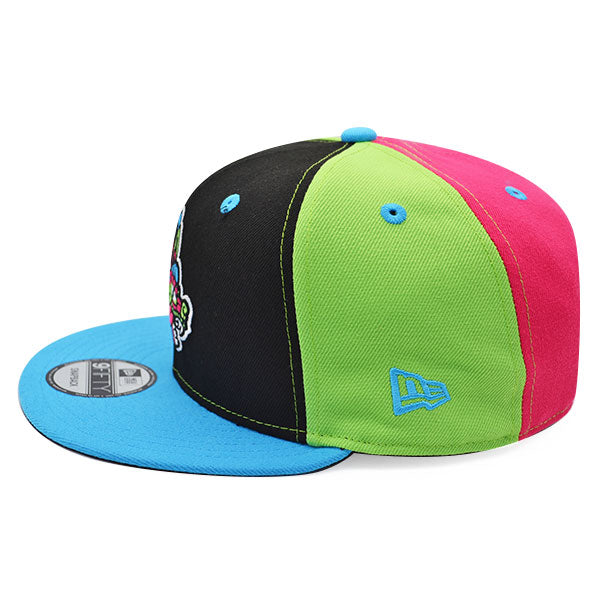 Ogden Raptors (Carnívoros) New Era Copa de la Diversion (FUN CUP) 9FIFTY Snapback Hat - Black/Lime/Pink/Vice