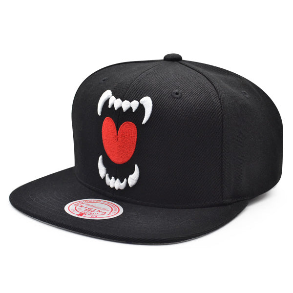 Minnesota Timberwolves Mitchell & Ness LOGO REMIX Snapback NBA Hat - Black/Red