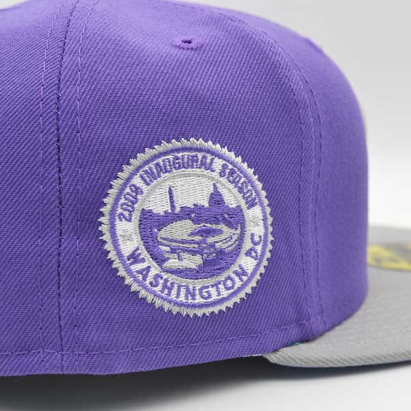 Washington Nationals 2008 INAUGURAL SEASON Exclusive New Era 59Fifty Fitted Hat – Purple/Gray/Lavender Bottom