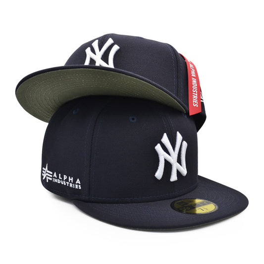 New York Yankees ALPHA INDUSTRIES X Exclusive New Era 59Fifty Fitted Hat -Navy/Army UV