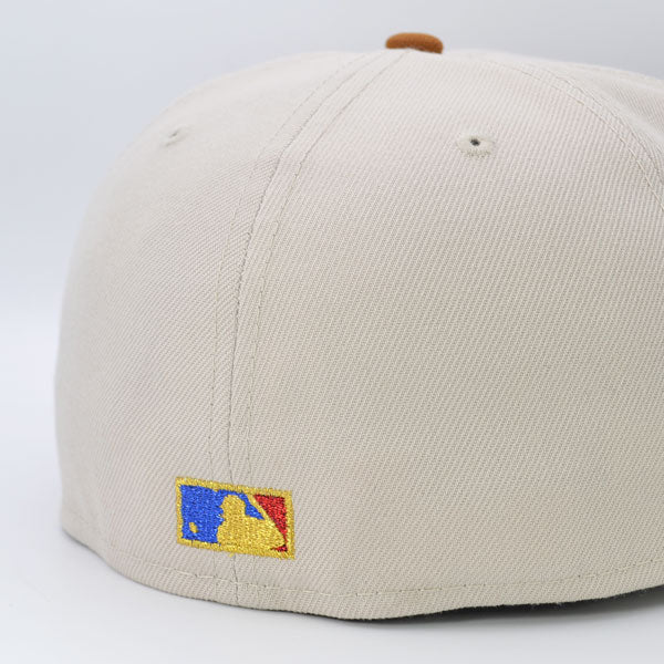 Baltimore Orioles 30th ANNIVERSARY Exclusive New Era 59Fifty Fitted Hat - Stone/Peanut