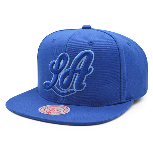 Los Angeles Lakers Mitchell & Ness LOGO REMIX Snapback HWC Hat - Blue