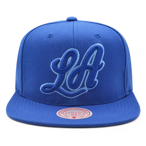 Los Angeles Lakers Mitchell & Ness LOGO REMIX Snapback HWC Hat - Blue