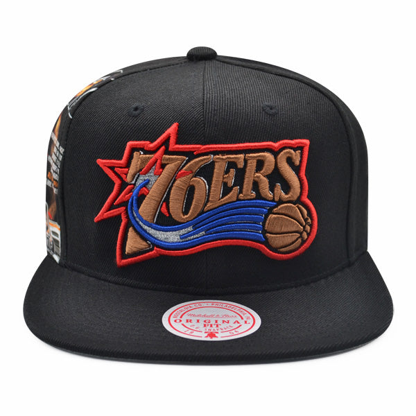 Allen Iverson Philadelphia 76ers Mitchell & Ness Exclusive MVP SLAM Snapback Hat - Black/Copper