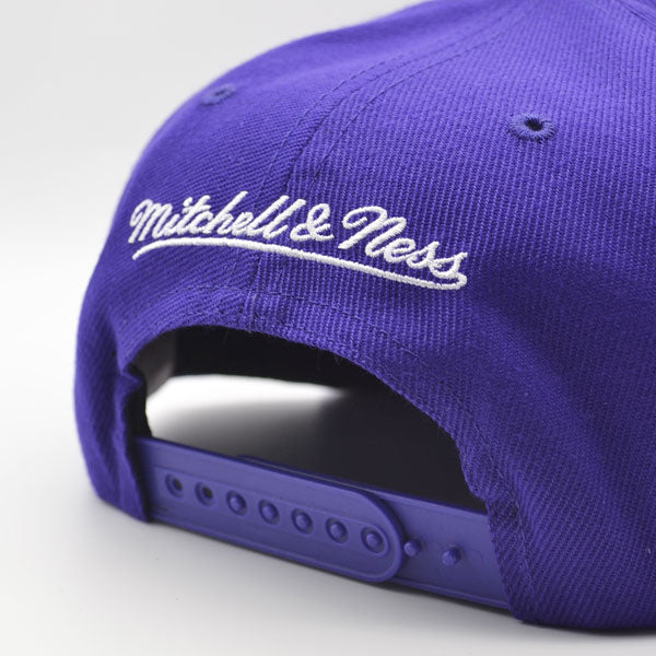 Charlotte Hornets Mitchell & Ness LOGO REMIX Snapback NBA Hat - Purple/Teal