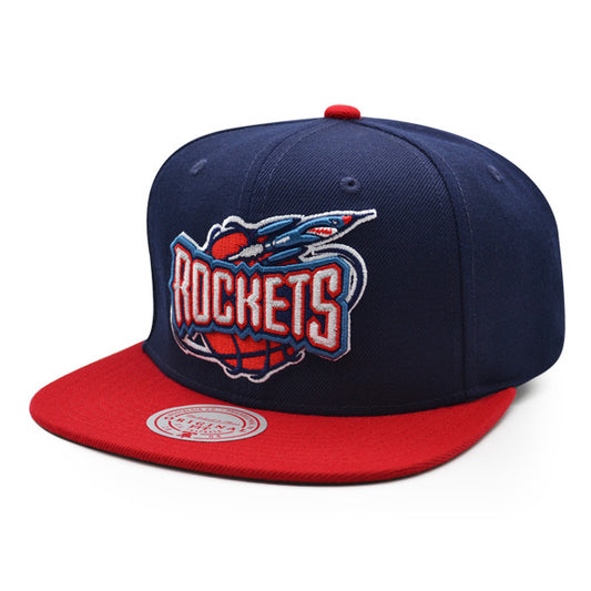 Houston Rockets Mitchell & Ness CLASSIC 2Tone Snapback Hat - Navy/Red