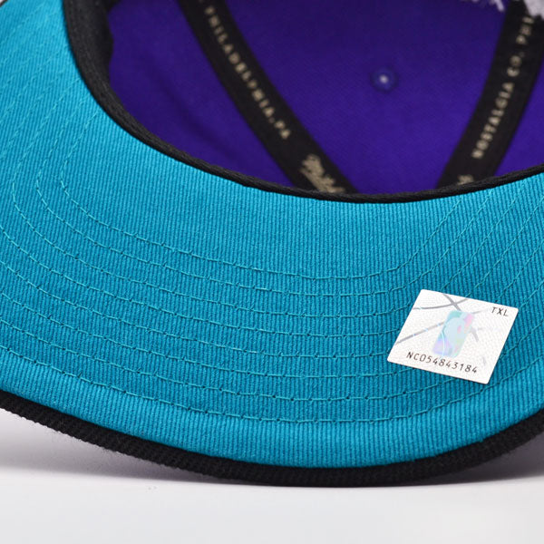 Charlotte Hornets Mitchell & Ness CLASSIC 2Tone Snapback Hat - Purple/Black