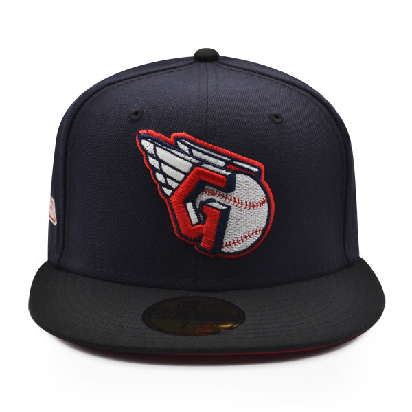 Cleveland Guardians Exclusive New Era 59Fifty Fitted Hat – Navy/Black/Red