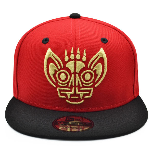 Louisville Bats (Murciélagos) New Era Copa de la Diversion (FUN CUP) 9FIFTY Snapback Hat - Red/Black/Gold