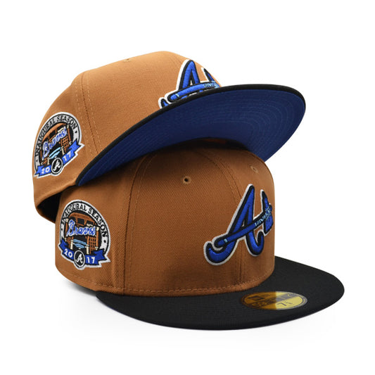 Atlanta Braves 2017 INAUGURAL SEASON Exclusive New Era 59Fifty Fitted Hat – Bronze/Black/Blueberry
