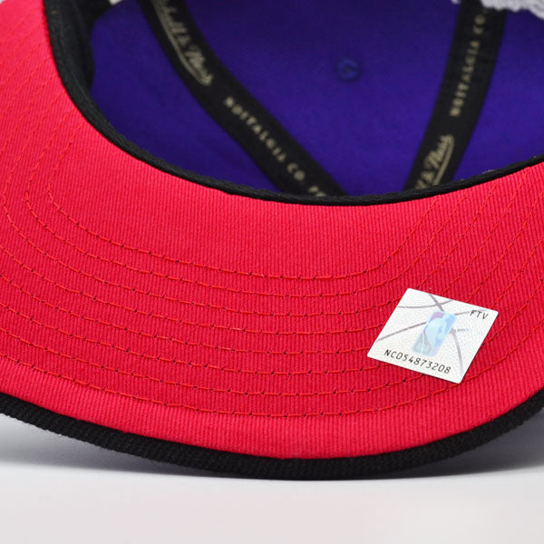 Toronto Raptors Mitchell & Ness CLASSIC 2Tone Snapback Hat - Purple/Black
