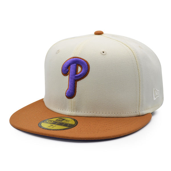 Philadelphia Phillies 1996 ALL-STAR GAME Exclusive New Era 59Fifty Fitted Hat – Chrome/Bronze/Purple