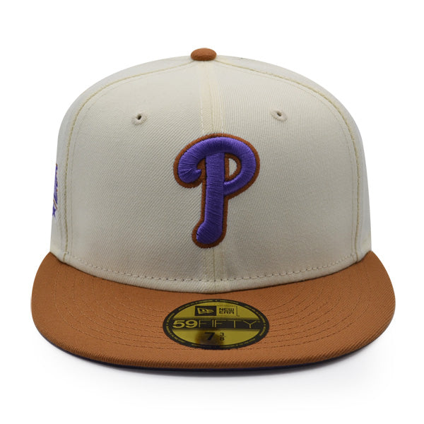 Philadelphia Phillies 1996 ALL-STAR GAME Exclusive New Era 59Fifty Fitted Hat – Chrome/Bronze/Purple