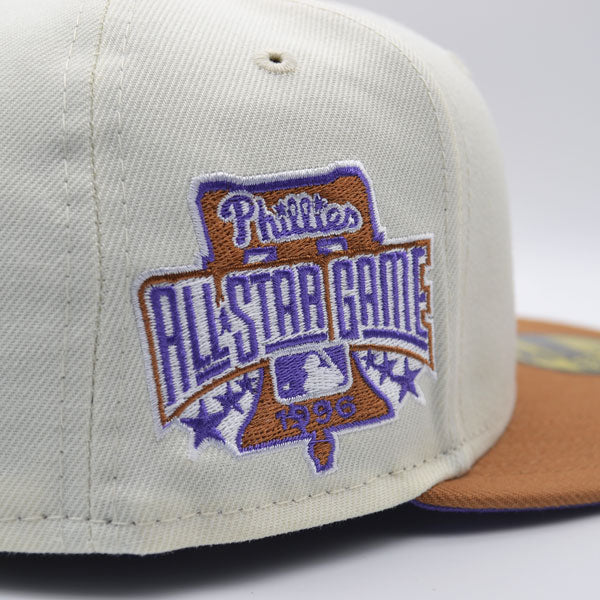 Philadelphia Phillies 1996 ALL-STAR GAME Exclusive New Era 59Fifty Fitted Hat – Chrome/Bronze/Purple