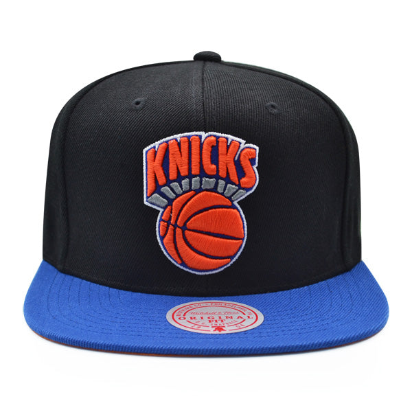 New York Knicks Mitchell & Ness CLASSIC 2Tone Snapback Hat - Black/Royal
