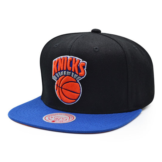 New York Knicks Mitchell & Ness CLASSIC 2Tone Snapback Hat - Black/Royal