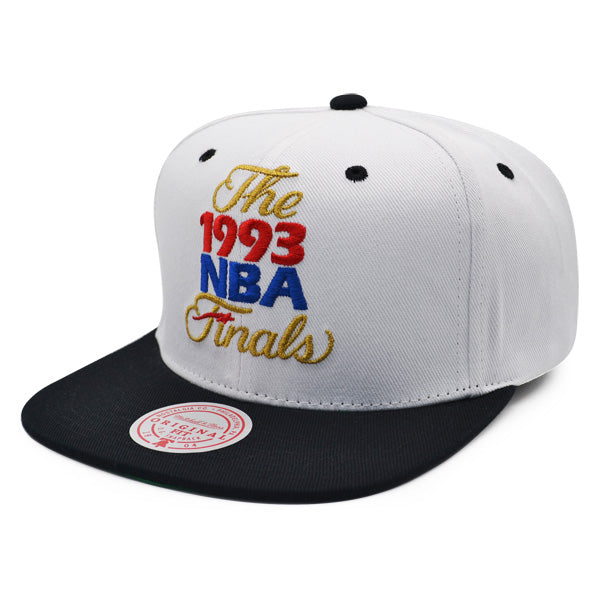 Hardwood Classics (HWC) Exclusive Mitchell & Ness 1993 NBA FINALS Snapback Hat - White/Black